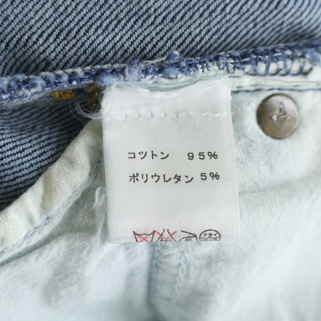 LOUIS VUITTON(ルイヴィトン) モノグラム デニムパンツ インディゴブルー #34 レディース
