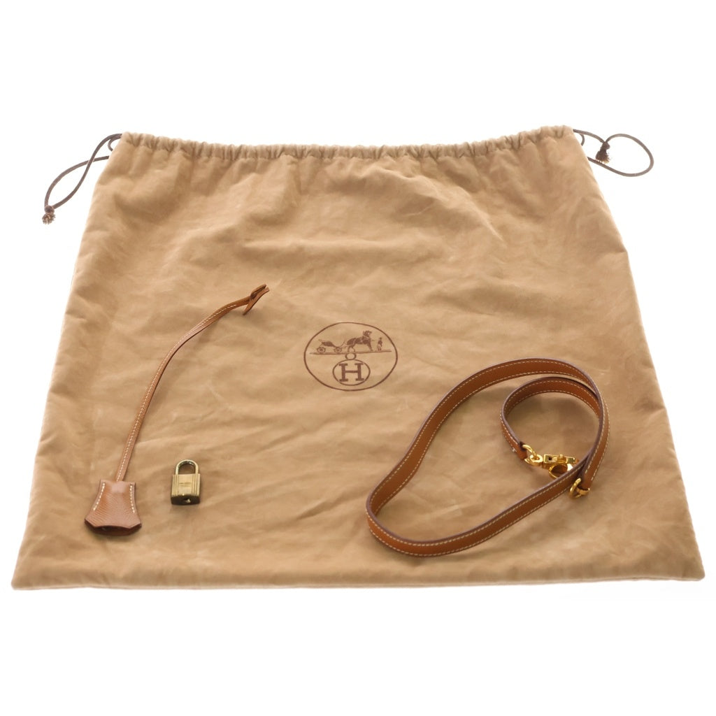 HERMES(エルメス) ケリー28 トワルアッシュ ヴォーガリバー ゴールド