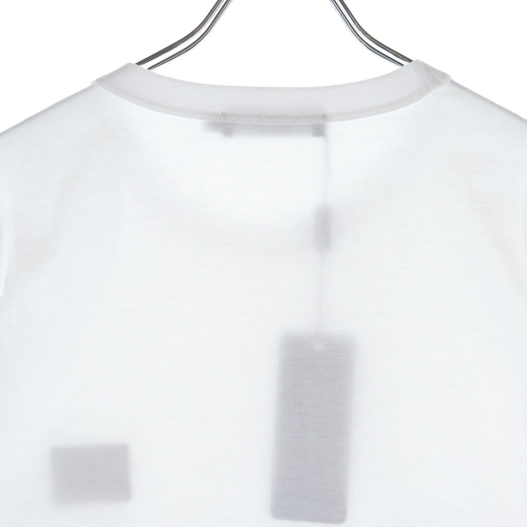 DOLCE & GABBANA(ドルチェアンドガッバーナ) メタルロゴプレート クルーネック 半袖Tシャツ カットソー ホワイト G8PT1T/G7F2I レディース