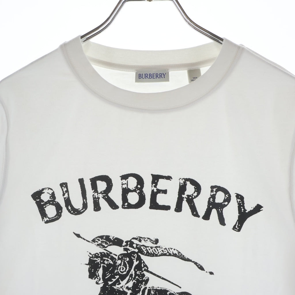BURBERRY(バーバリー) フロントロゴプリント クルーネック 半袖Tシャツ カットソー ホワイト 8117319 レディース