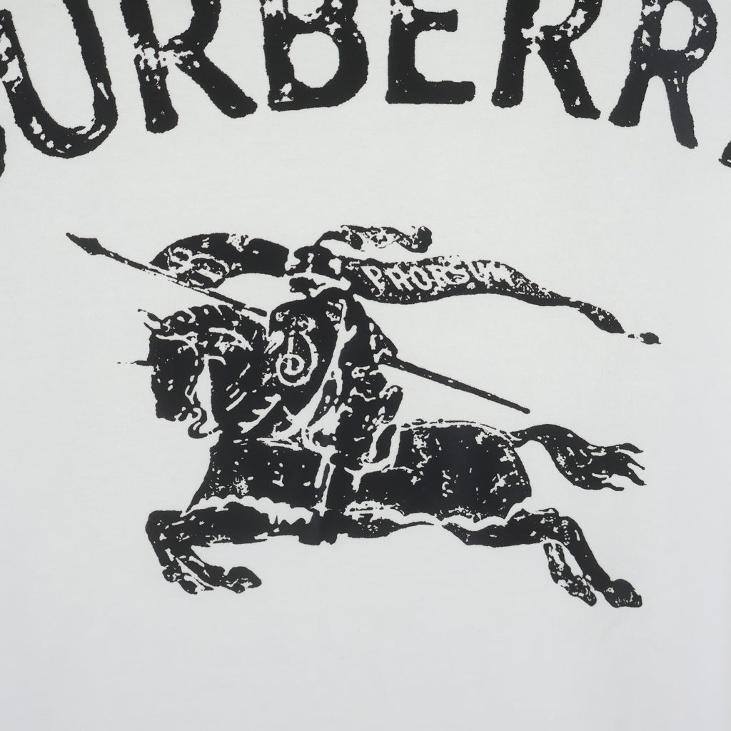 BURBERRY(バーバリー) フロントロゴプリント クルーネック 半袖Tシャツ カットソー ホワイト 8117319 レディース