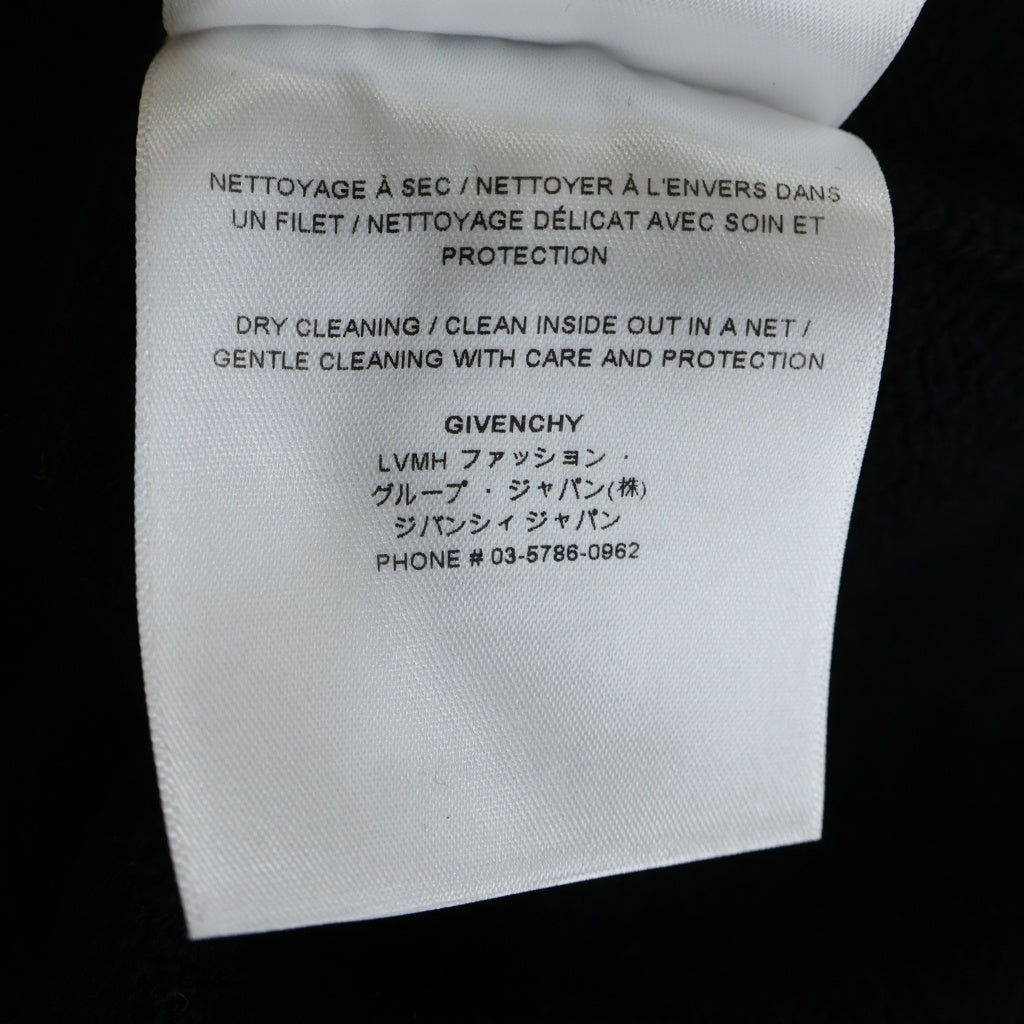 GIVENCHY(ジバンシィ) 23SS カレッジロゴ刺繍 クルーネック カシミヤ混 ウール 長袖 ニット セーター ブラック BM90KX4YC6 レディース