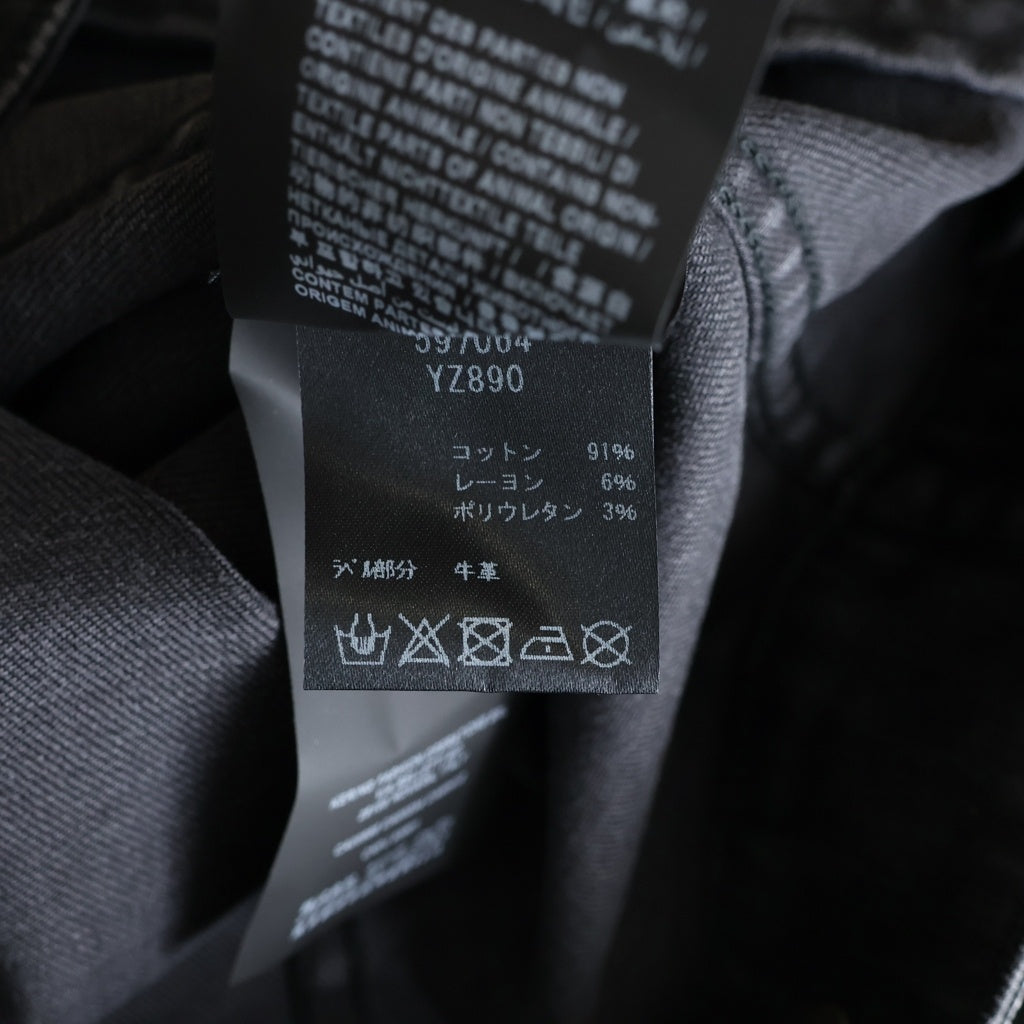 SAINT LAURENT PARIS(サンローランパリ) デニム トラッカージャケット ブラック 597064