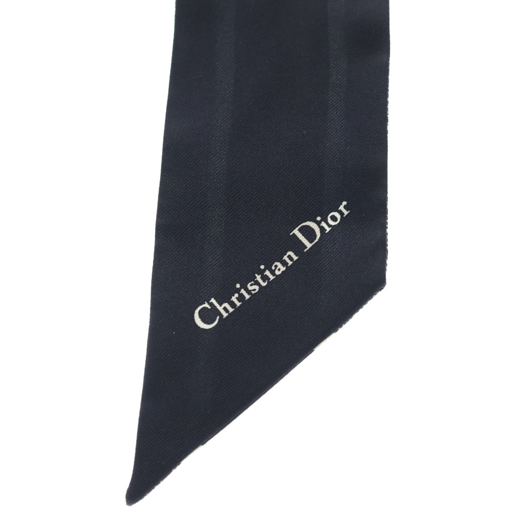 Christian Dior(クリスチャンディオール) ミッツァ ツイリー スカーフ ブラック×ホワイト レディース