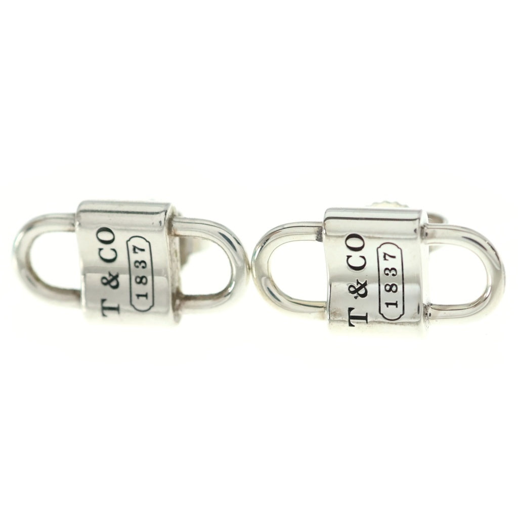 TIFFANY & Co.(ティファニー) 1837 ダブル ロック スタッド ピアス シルバー スモール Ag925 レディース
