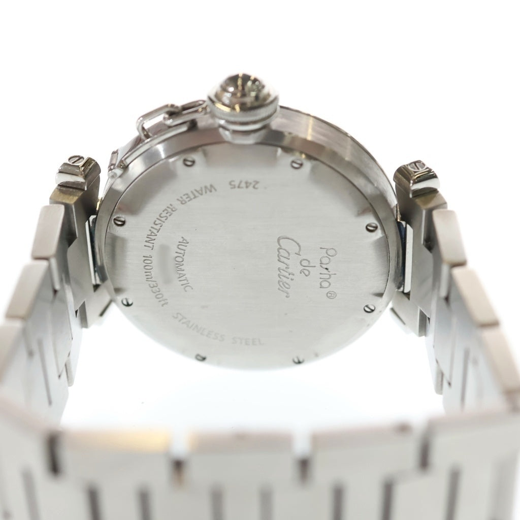 Cartier(カルティエ) パシャC ビッグデイト 白文字盤 自動巻き 腕時計 シルバー W31044M7
