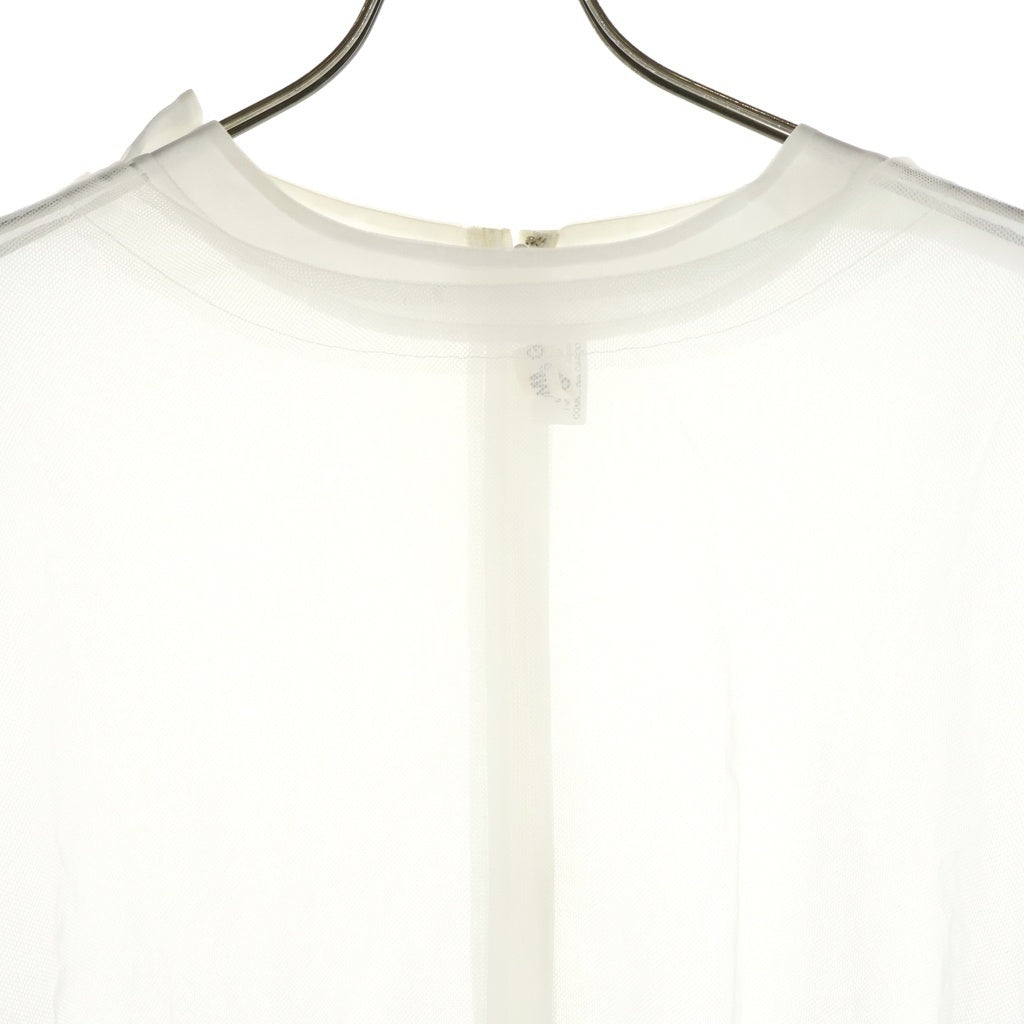 COMME des GARCONS(コムデギャルソン) 22SS AD2021 シアー オーガンジー レイヤード 半袖Tシャツ トップス ホワイト レディース GI-B012