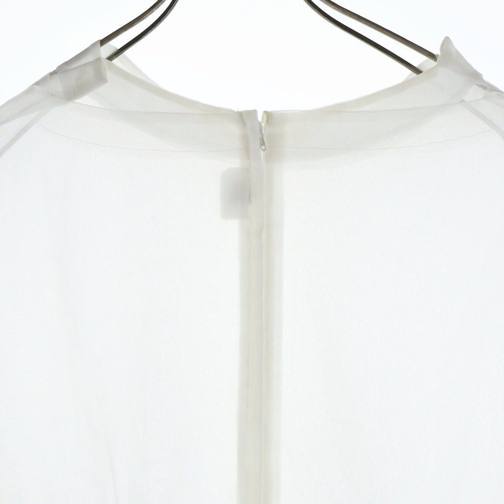 COMME des GARCONS(コムデギャルソン) 22SS AD2021 シアー オーガンジー レイヤード 半袖Tシャツ トップス ホワイト レディース GI-B012