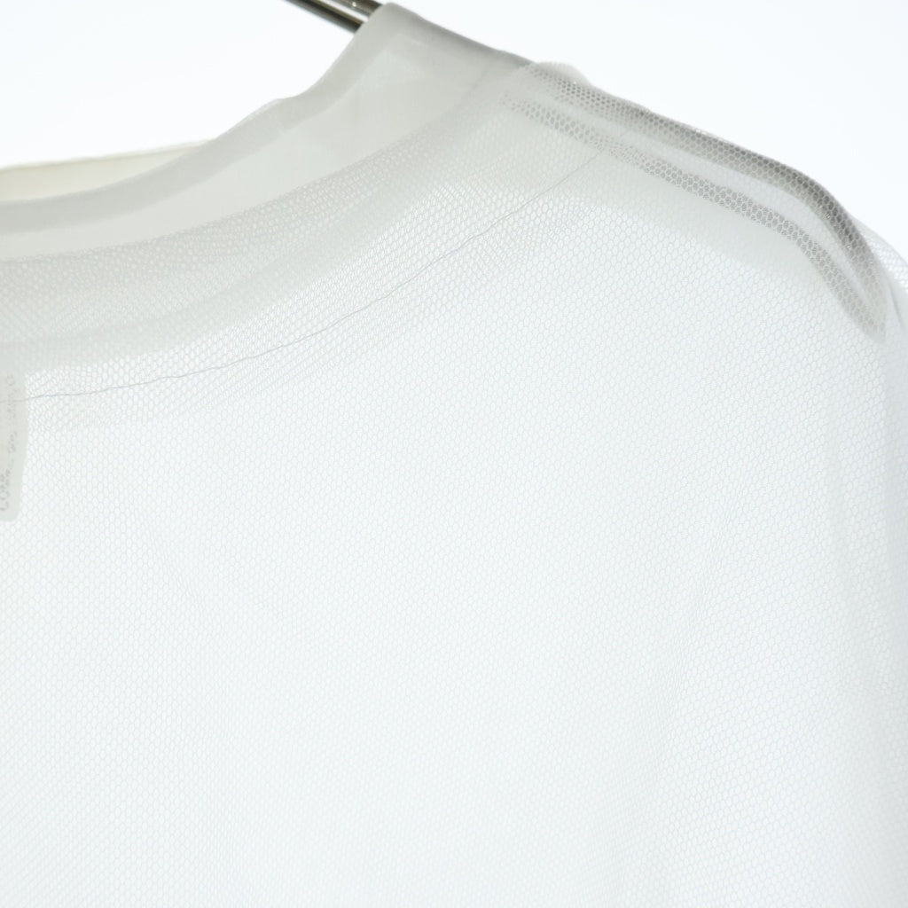 COMME des GARCONS(コムデギャルソン) 22SS AD2021 シアー オーガンジー レイヤード 半袖Tシャツ トップス ホワイト レディース GI-B012