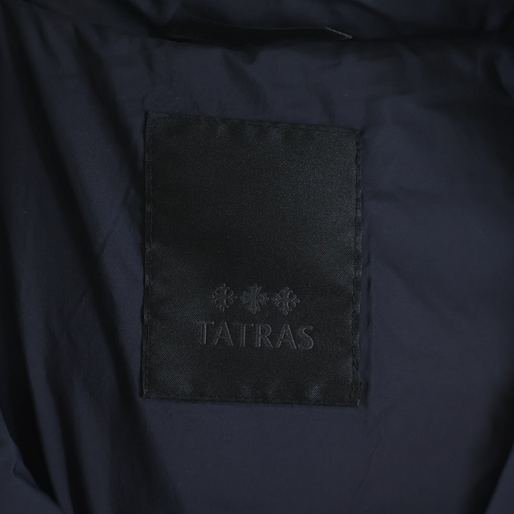 TATRAS(タトラス) ファーフーデッドジップアップダウンジャケット ネイビー LTKE23A4164 レディース