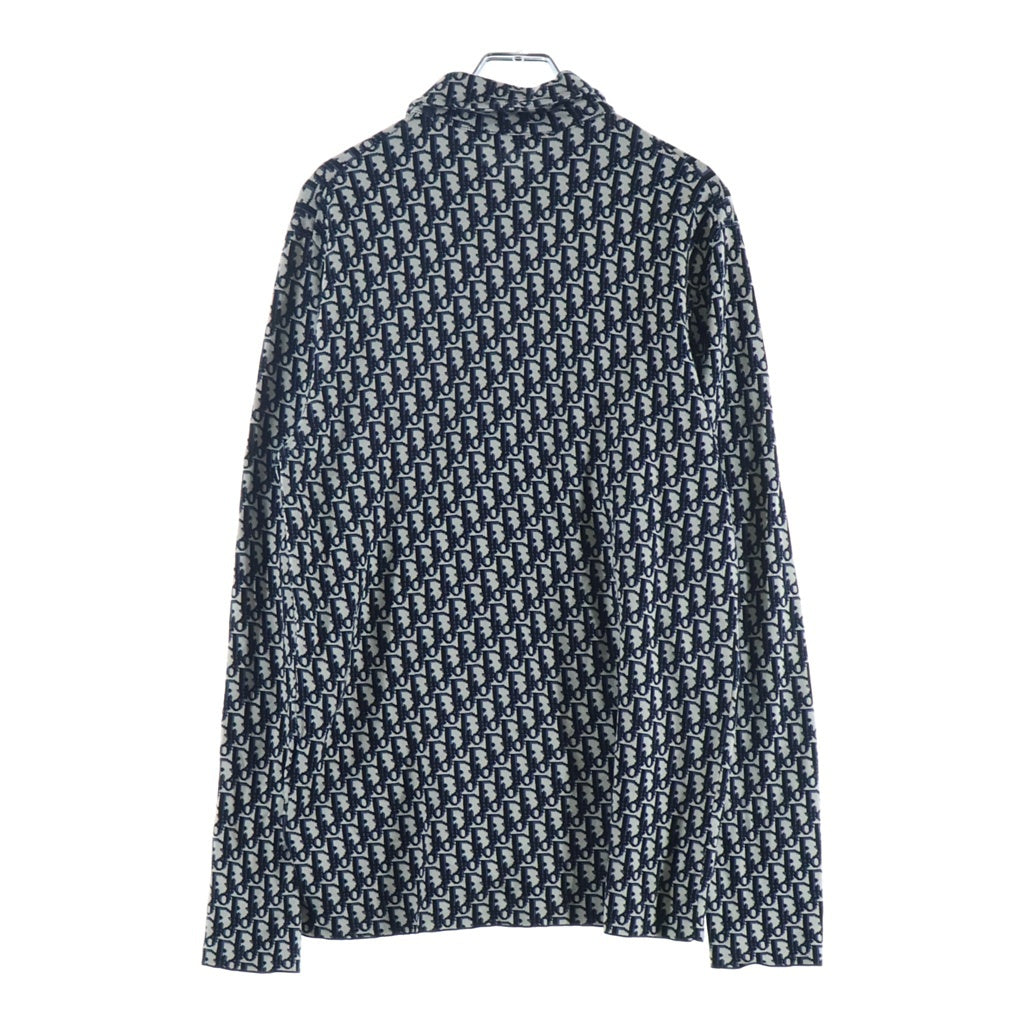 Christian Dior MONSIEUR(クリスチャンディオールムッシュ) オブリーク コットンジャカード オーバーシャツ ネイビー #XS レディース
