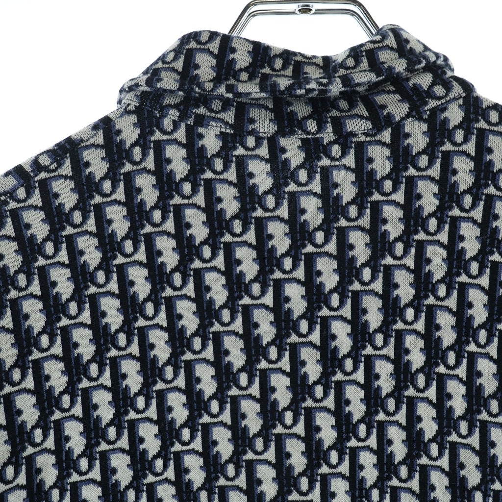 Christian Dior MONSIEUR(クリスチャンディオールムッシュ) オブリーク コットンジャカード オーバーシャツ ネイビー #XS レディース