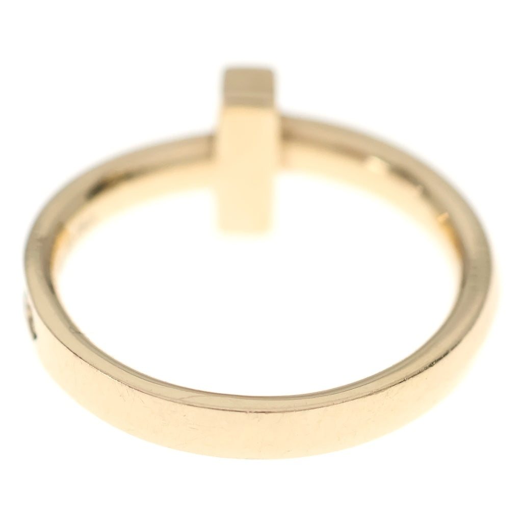 TIFFANY & Co.(ティファニー) Tワン ナロー ダイヤ リング Au750 K18 PG ピンクゴールド 0.08ct レディース