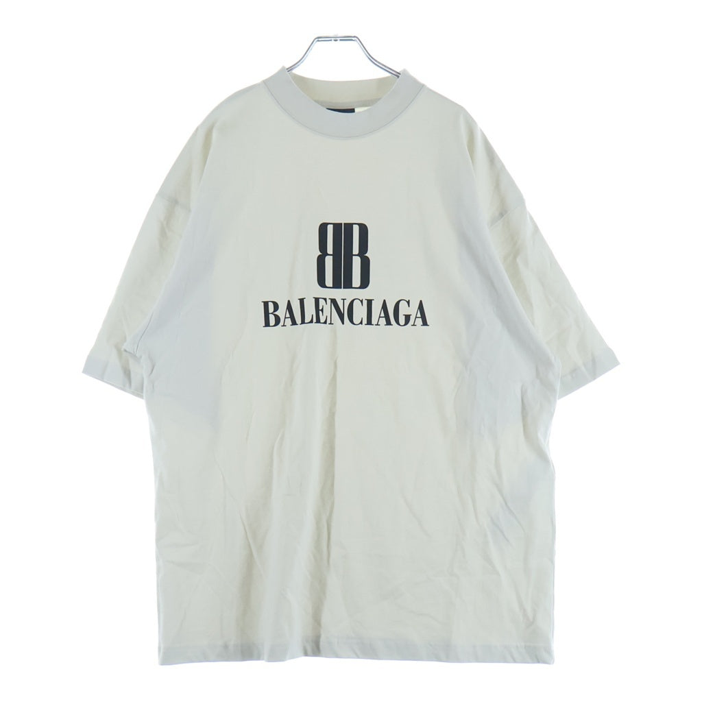 BALENCIAGA(バレンシアガ) フロントロゴプリントTシャツ アイボリー #M