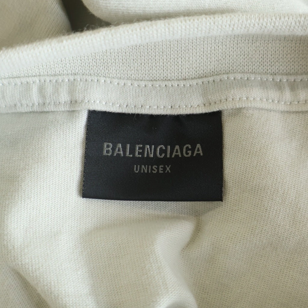 BALENCIAGA(バレンシアガ) フロントロゴプリントTシャツ アイボリー #M