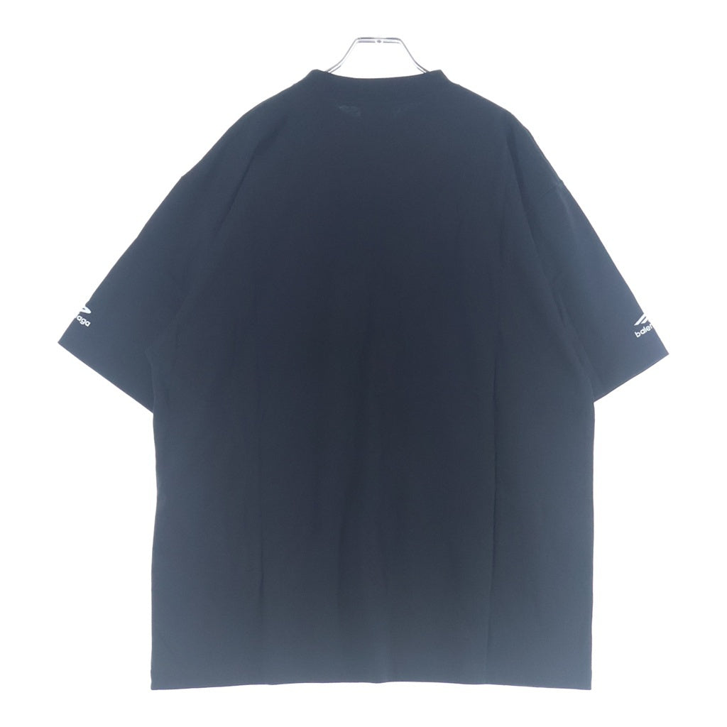 BALENCIAGA(バレンシアガ) SKI ロゴプリント クルーネック 半袖シャツ ブラック #M