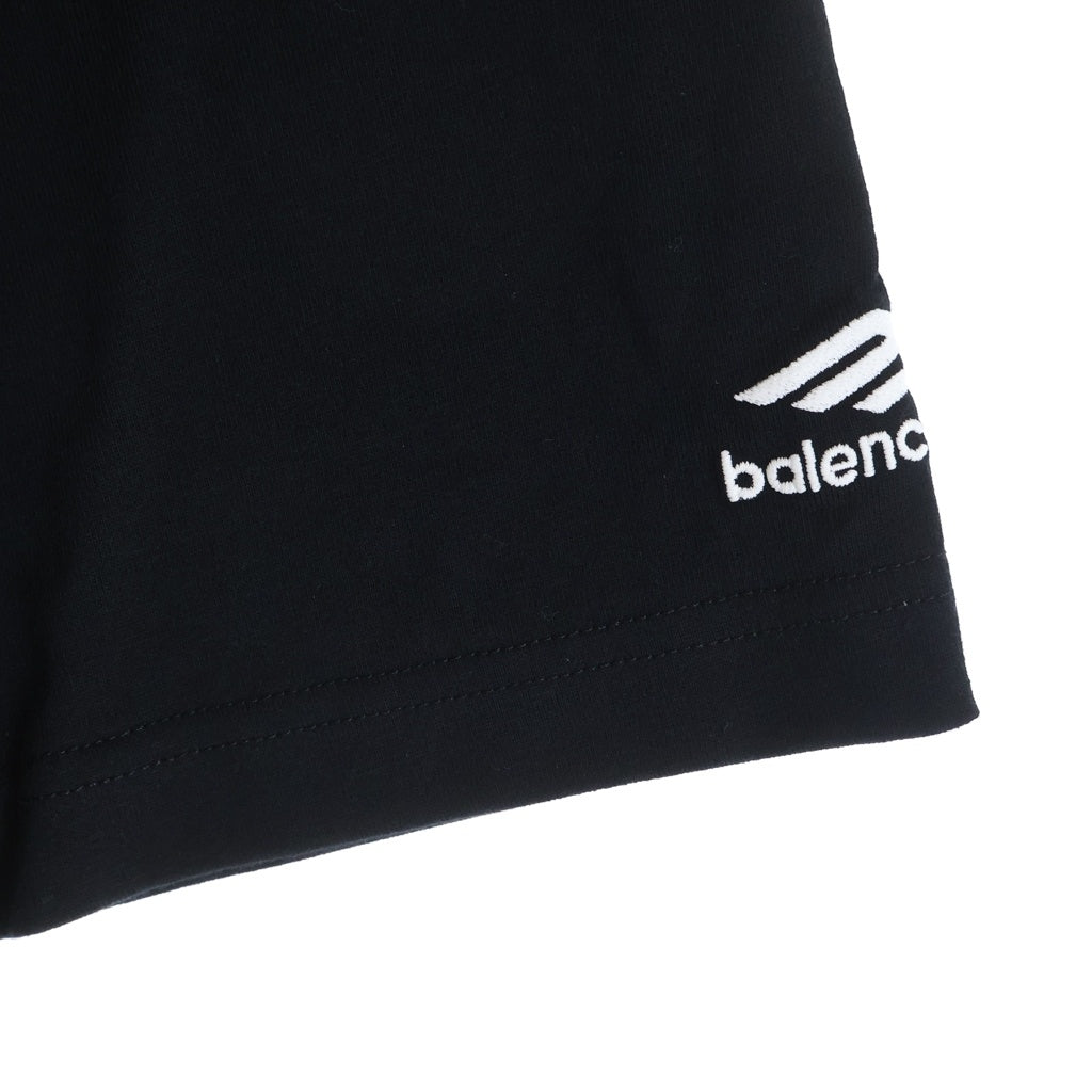 BALENCIAGA(バレンシアガ) SKI ロゴプリント クルーネック 半袖シャツ ブラック #M