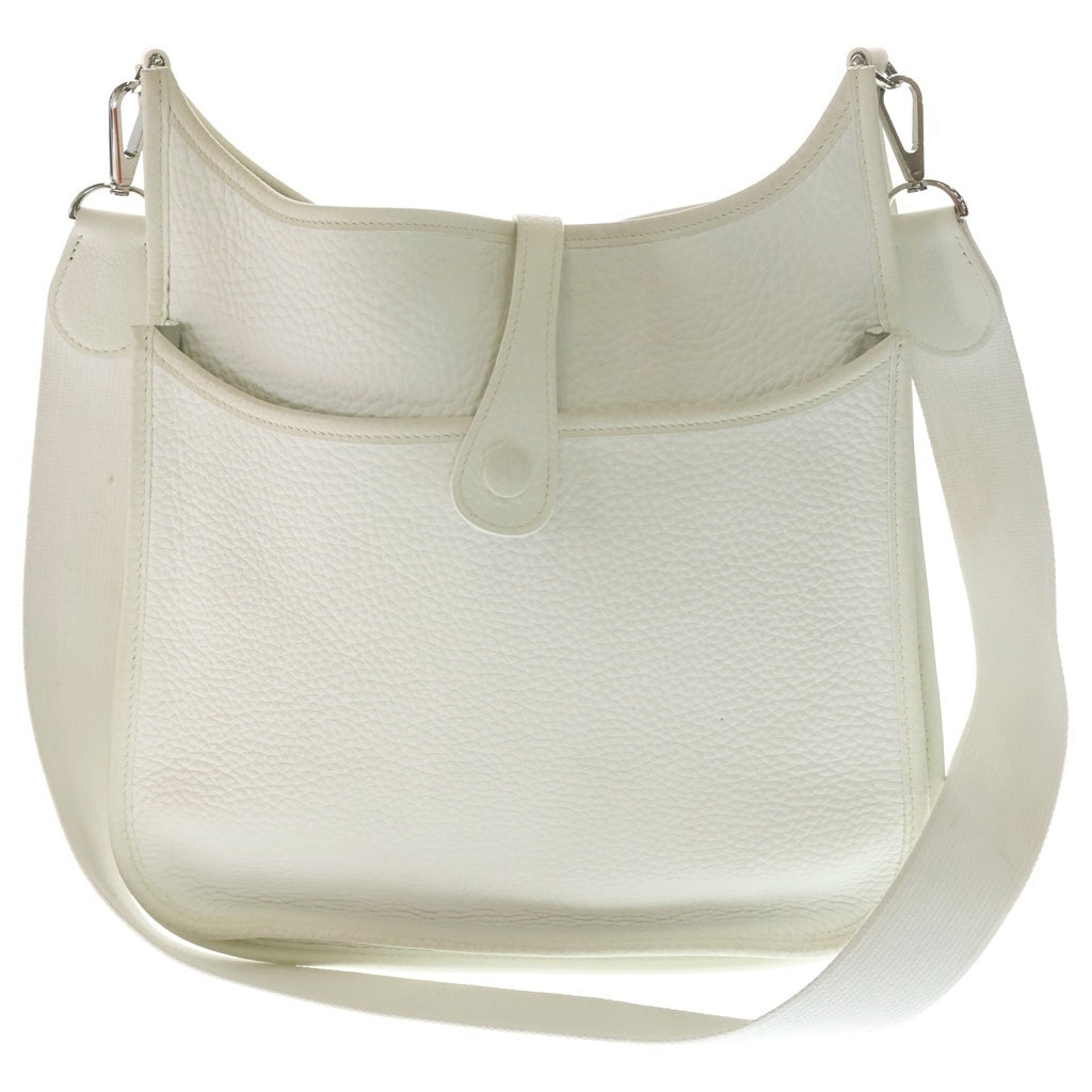 HERMES(エルメス) エブリン2 PM トリヨンクレマンス シルバー金具 ショルダーバッグ □J刻印 ホワイト レディース