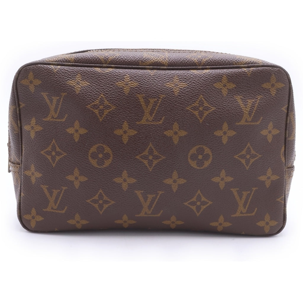 LOUIS VUITTON(ルイヴィトン) モノグラム トゥルーストワレット23 セカンドバッグ ポーチ 収納 ブラウン レザー×PVC M47524 ゴールド金具 レディース