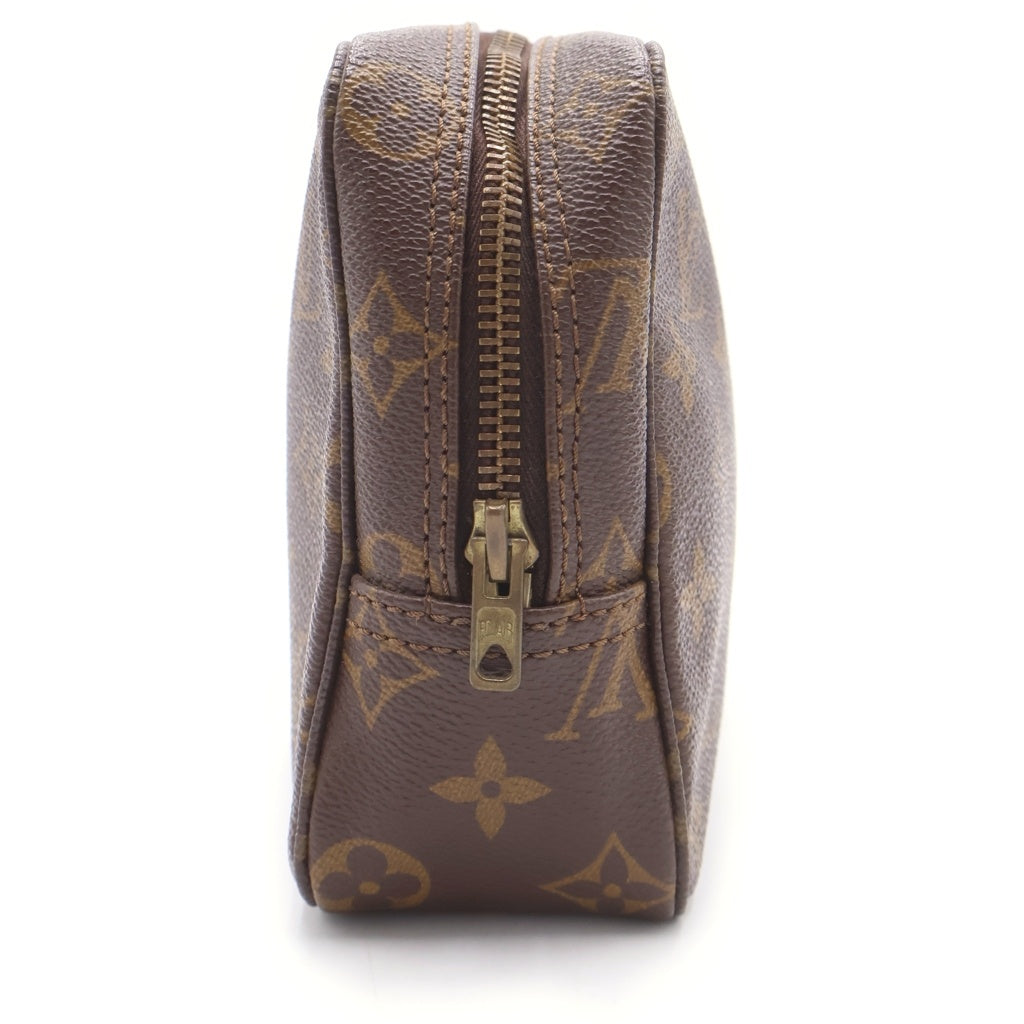 LOUIS VUITTON(ルイヴィトン) モノグラム トゥルーストワレット23 セカンドバッグ ポーチ 収納 ブラウン レザー×PVC M47524 ゴールド金具 レディース