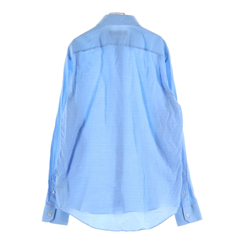LOUIS VUITTON(ルイヴィトン) モノグラム 長袖シャツ ボタンダウン 総柄 ブルー RM212F