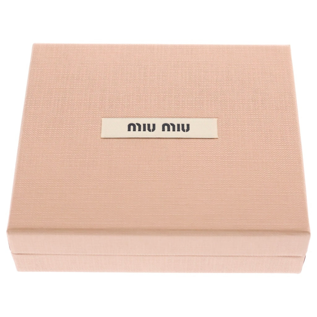 miumiu(ミュウミュウ) エンボスロゴ 二つ折り長財布 ブラウン 5ML024 レディース
