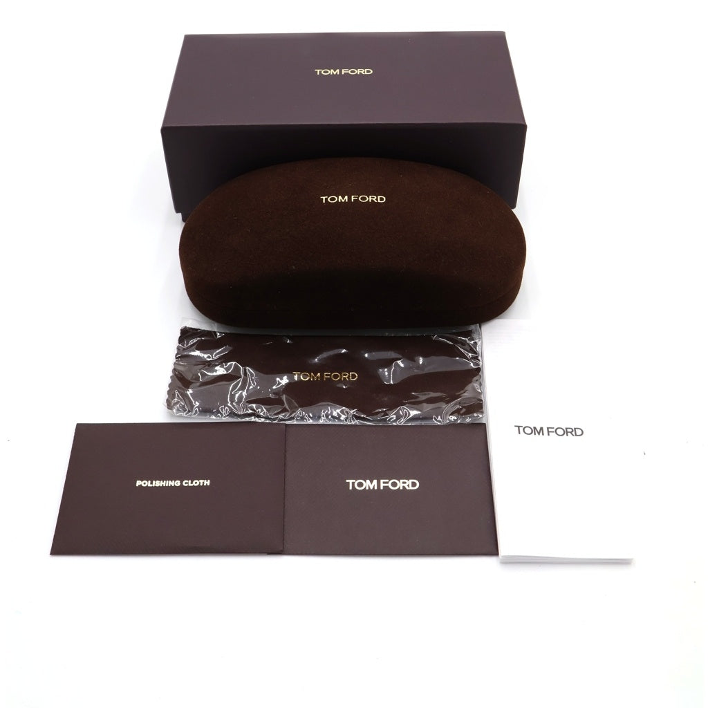 TOM FORD(トムフォード) Cliff-02 TF1015 サングラス アイウェア メガネ 眼鏡 カラーレンズ ティアドロップ レザー ブラック/ブラウン