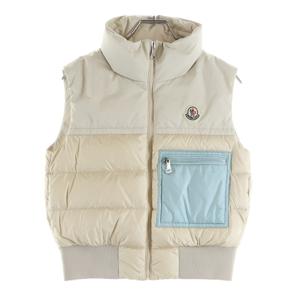 MONCLER(モンクレール) ダウンベスト ライトブルー×アイボリー #12 19541A00017 53048 レディース