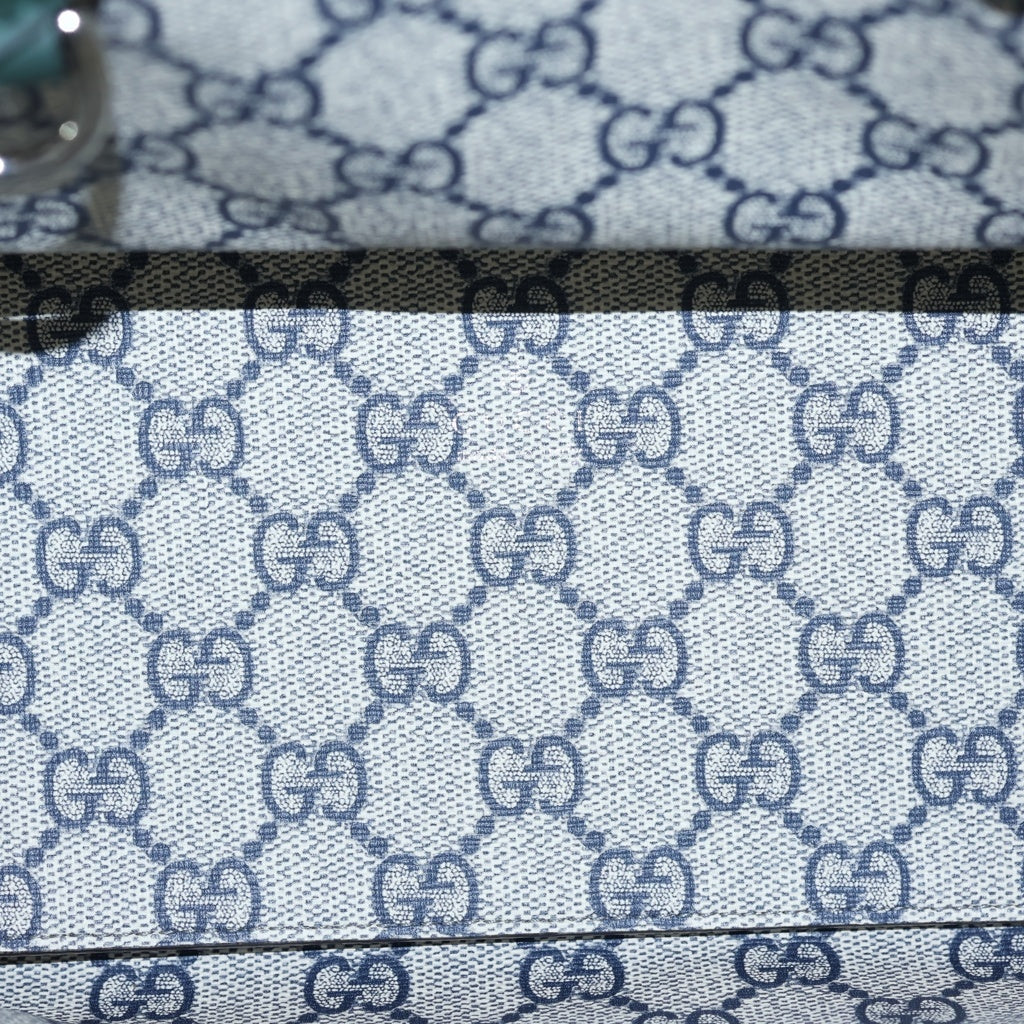 GUCCI(グッチ) リドコレクション GUCCIプリント ロゴ キャンバス レザー 2WAY ハンドバッグ ショルダーバッグ ベージュ/グリーン 772144 レディース