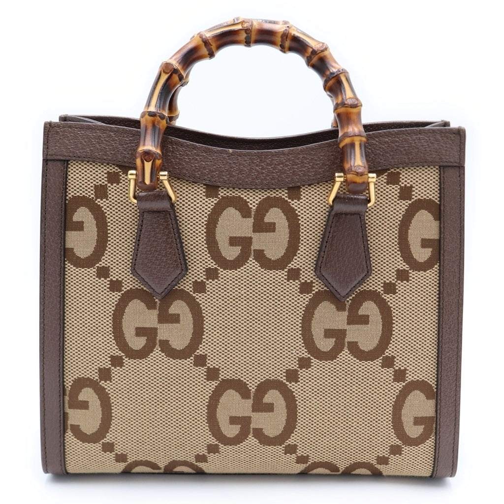 GUCCI(グッチ) ジャンボGG ダイアナ バンブー キャンバス レザー 2WAY