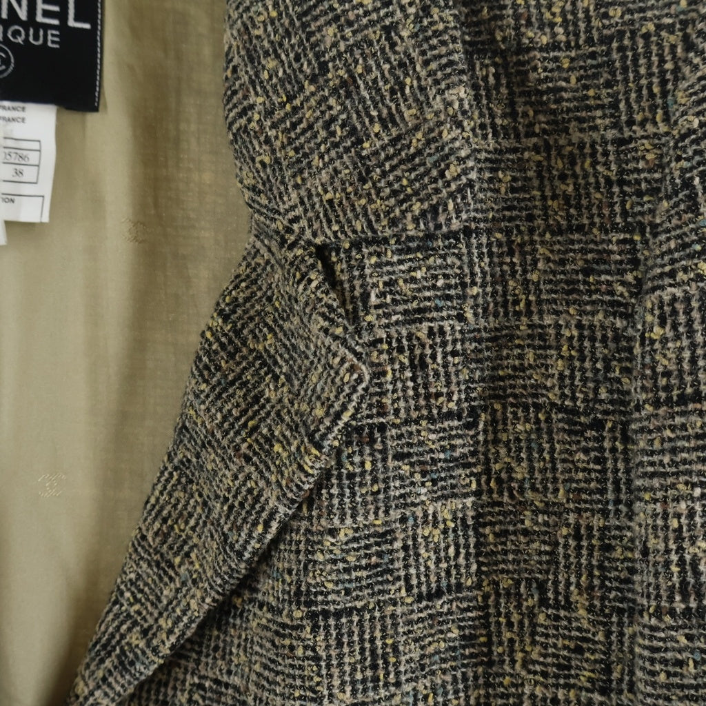 CHANEL(シャネル) ヴィンテージ1Bウールテーラードジャケット ベージュ #37 P09168V05786 レディース