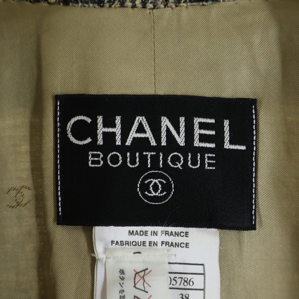 CHANEL(シャネル) ヴィンテージ1Bウールテーラードジャケット ベージュ #37 P09168V05786 レディース