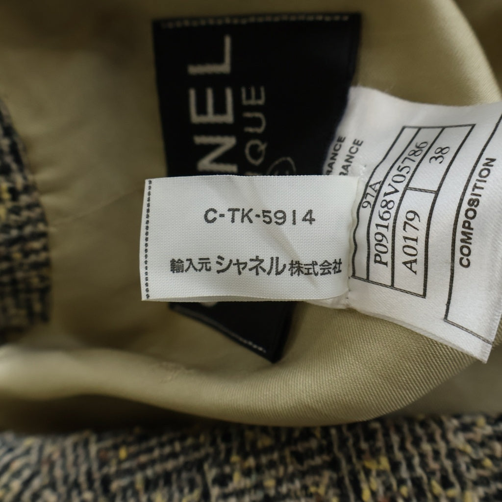 CHANEL(シャネル) ヴィンテージ1Bウールテーラードジャケット ベージュ #37 P09168V05786 レディース