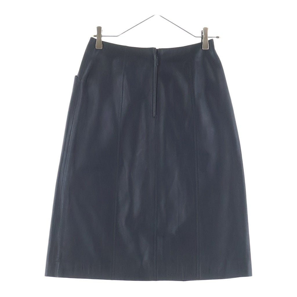 CHANEL(シャネル) ヴィンテージ レザー ロングスカート ブラック #36 P19745V01146 レディース