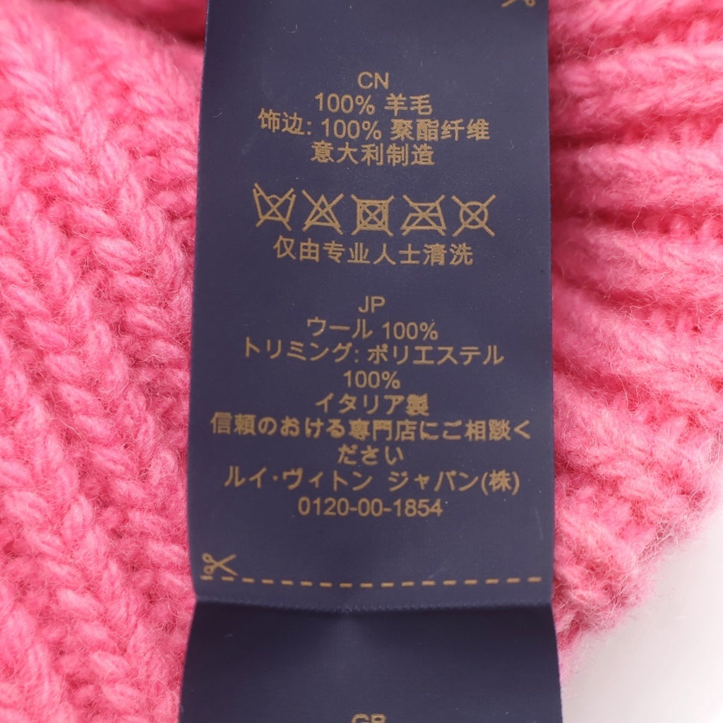 LOUIS VUITTON(ルイヴィトン) LV Headline Beanie LVヘッドライン ビーニー ニット帽 キャップ ピンク M78927 レディース