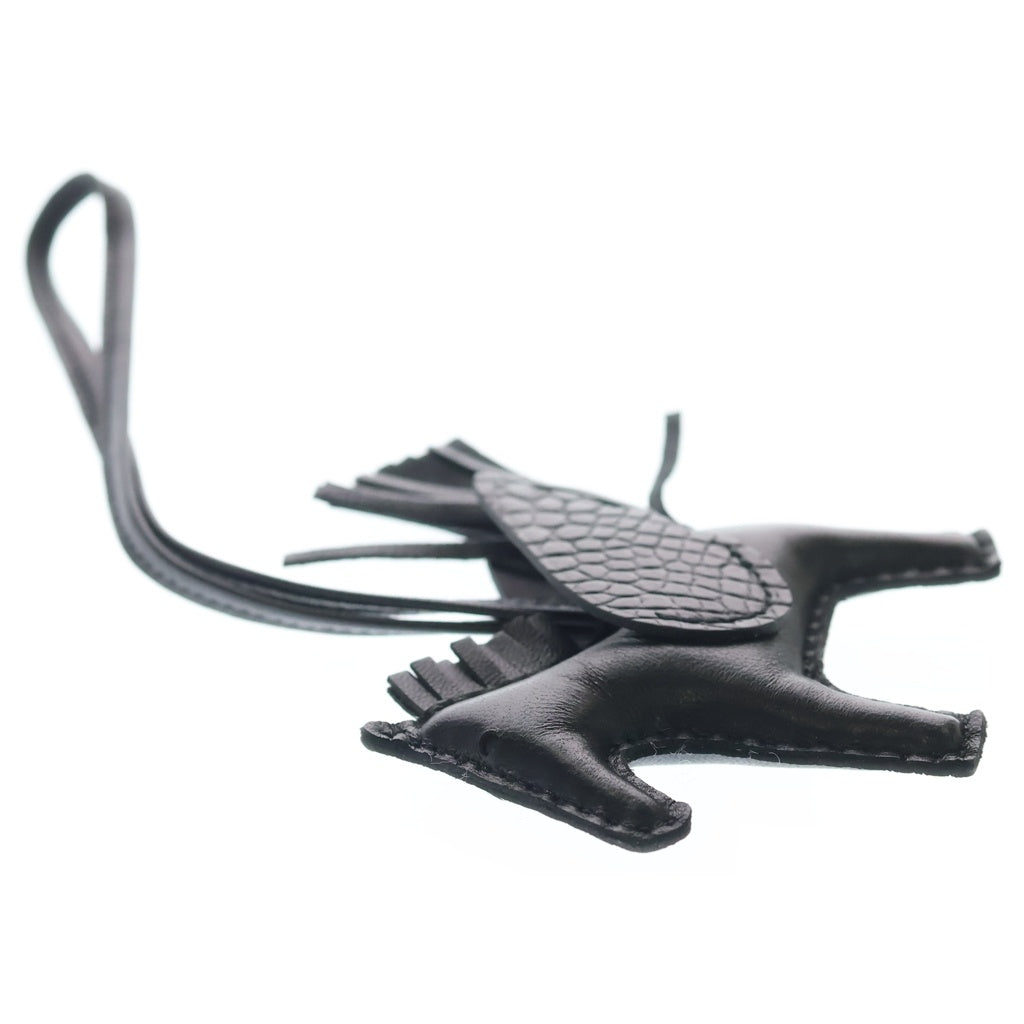 HERMES(エルメス) ロデオ ペガサス PM アニョーミロ アリゲーター タッチソーブラック バッグチャーム W刻印 ブラック レディース