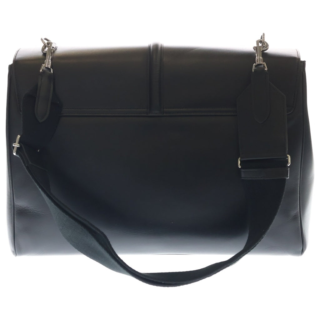 CELINE(セリーヌ) 16セーズ ラージスープル 24H ショルダーバッグ ブラック レザー シルバー金具 レディース