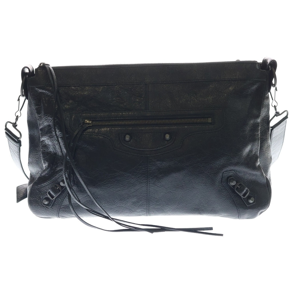 BALENCIAGA(バレンシアガ) Le City Moto ル シティ モト ミディアム レザー 2WAY ショルダーバッグ トートバッグ ハンドバッグ ブラック 846186
