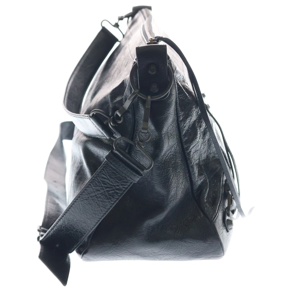 BALENCIAGA(バレンシアガ) Le City Moto ル シティ モト ミディアム レザー 2WAY ショルダーバッグ トートバッグ ハンドバッグ ブラック 846186