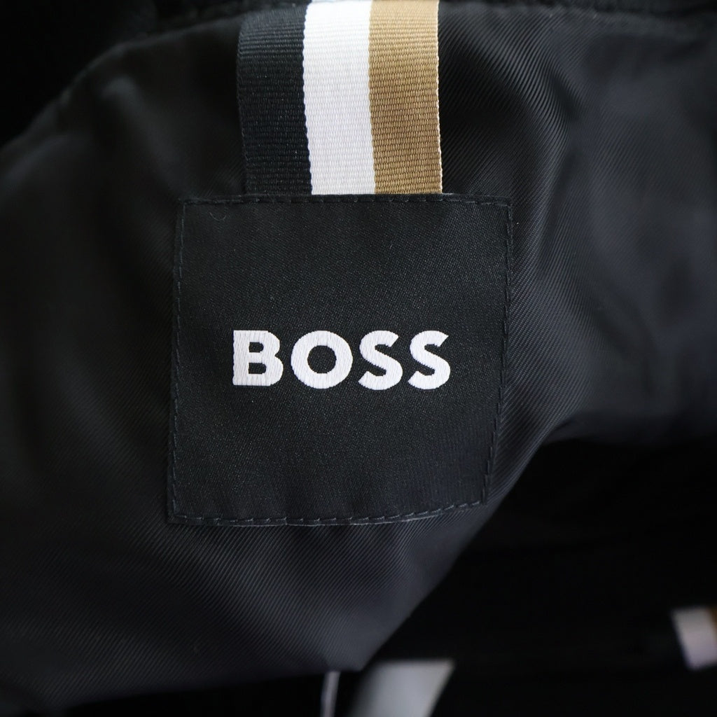 HUGO BOSS(ヒューゴボス) xSHOHEI OHTANI 大谷翔平コラボ 袖レザー切り替え スタジャン ジャケット 世界100着限定 ウール ブラック I50517984