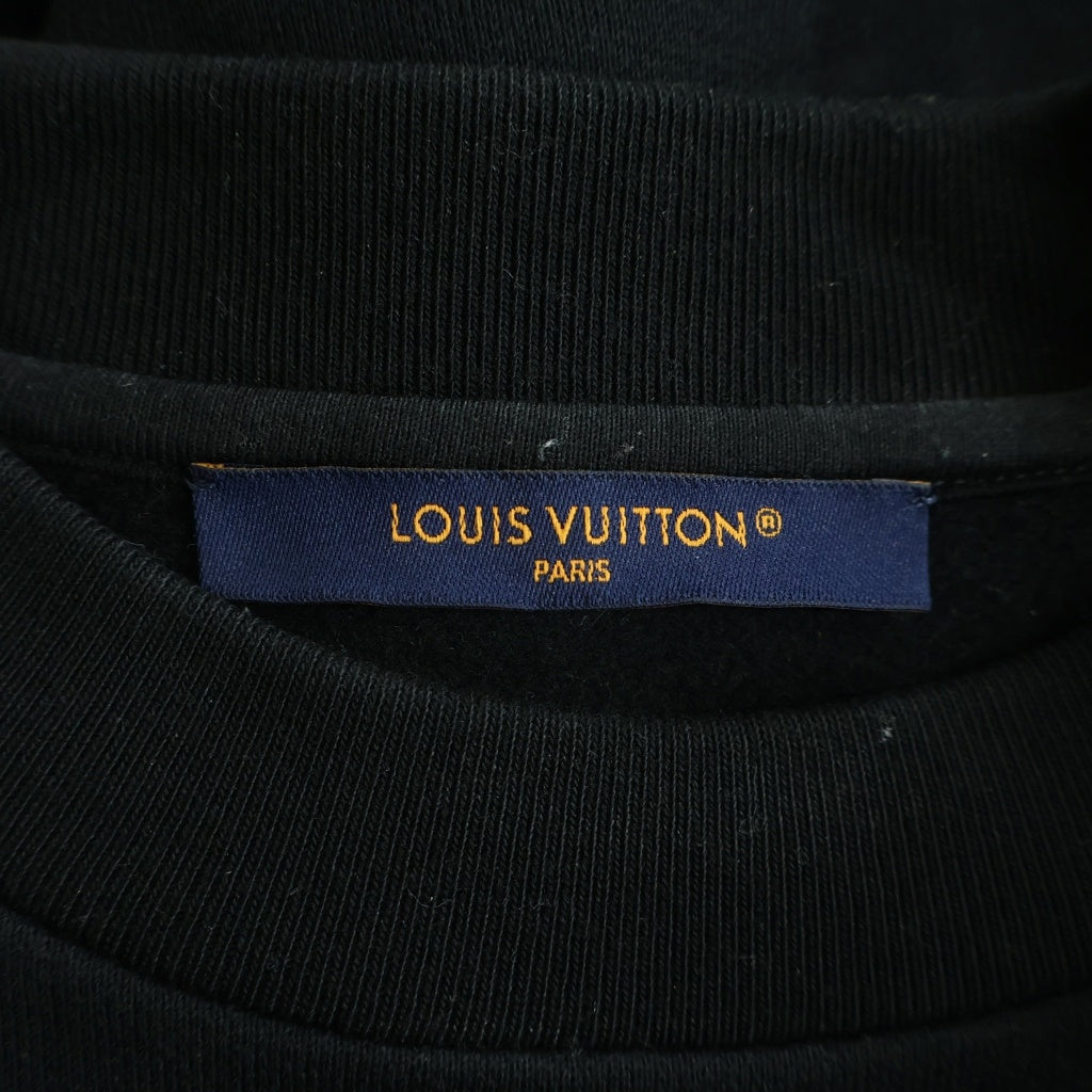 LOUIS VUITTON(ルイヴィトン) 24SS グラデーションモノグラム エンブロイダリースウェット プルオーバー トレーナー ブラック/レッド RM241M IHN HQY31W