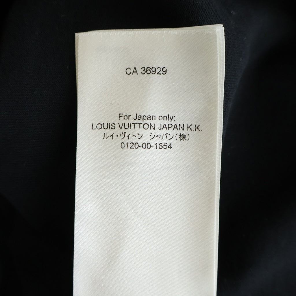LOUIS VUITTON(ルイヴィトン) イリデセント LV バーズ ロゴプリントTシャツ カットソー コットン ブラック RM252MV
