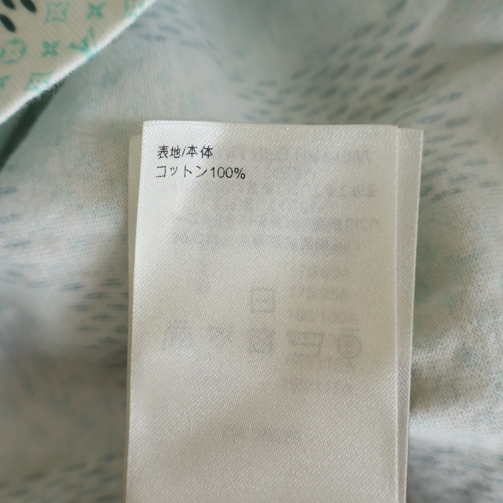 LOUIS VUITTON(ルイヴィトン) ダミエ モノグラムプリント クルーネック 半袖 Tシャツ カットソー ライトグリーン RM242MM NPG HRY10W