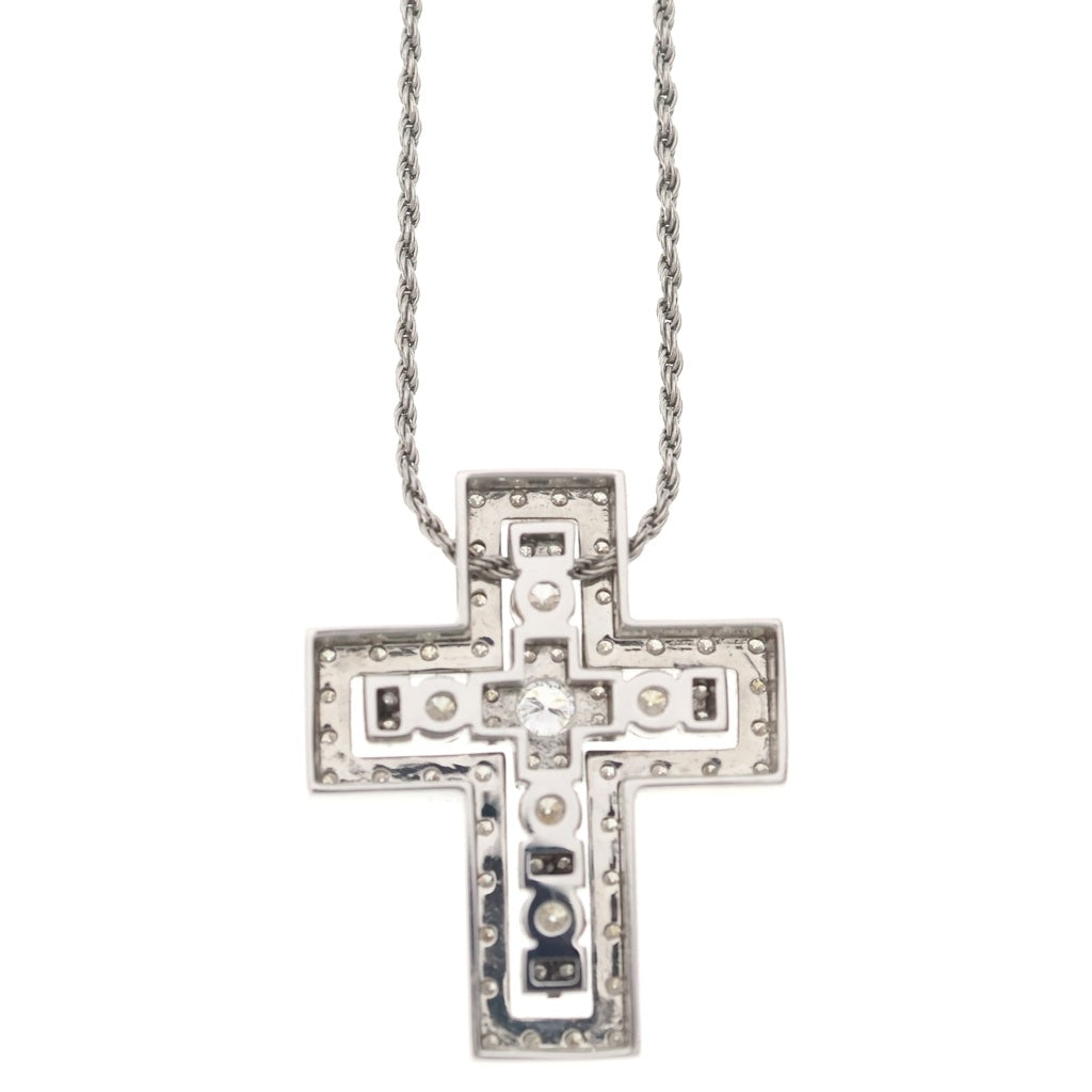DAMIANI(ダミアーニ) ベルエポック M クロス ダイヤネックレス ホワイトゴールド レディース