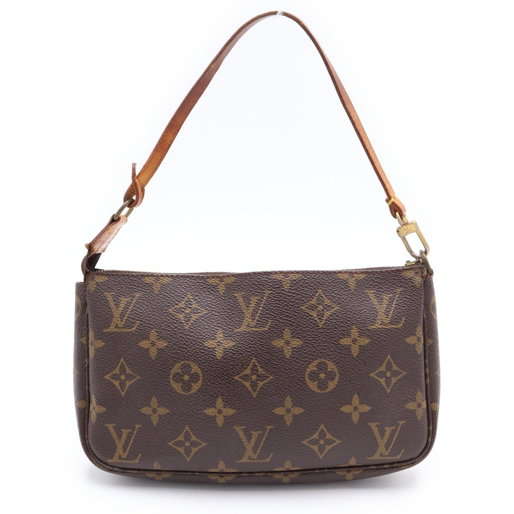 LOUIS VUITTON(ルイヴィトン) ポシェットアクセソワール ポーチ モノグラム PVC レザー ブラウン M51980 レディース