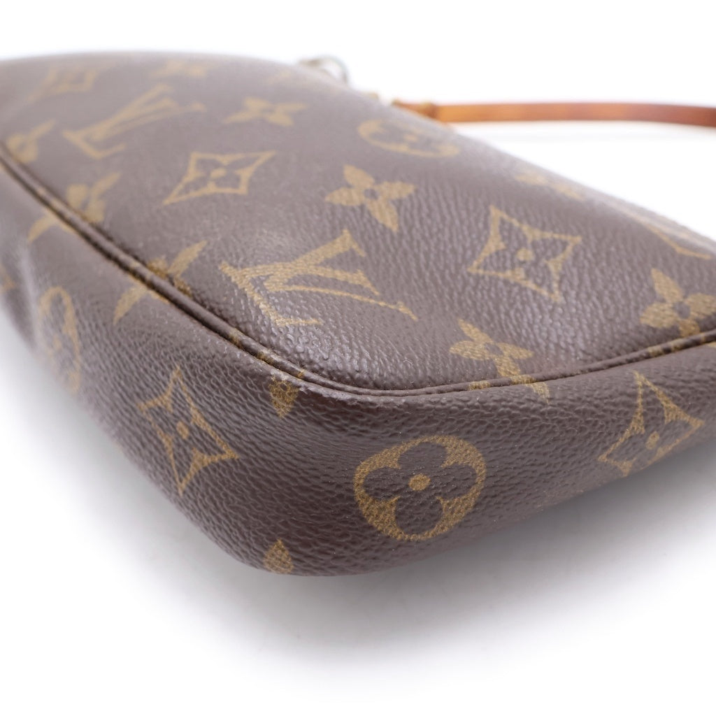 LOUIS VUITTON(ルイヴィトン) ポシェットアクセソワール ポーチ モノグラム PVC レザー ブラウン M51980 レディース