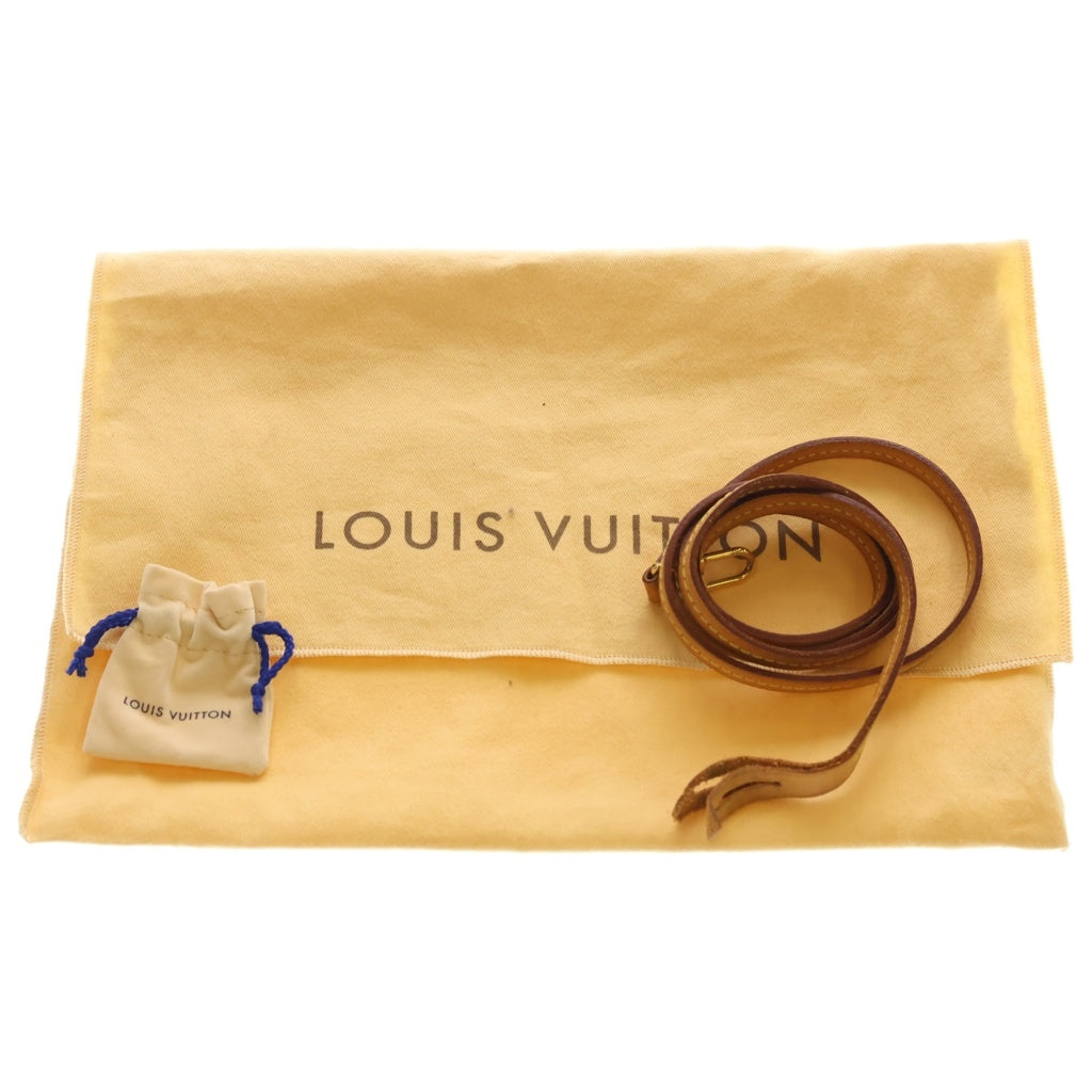 LOUIS VUITTON(ルイヴィトン) モノグラム フェイボリットPM ショルダーバッグ ミニバッグ ブラウン レザー×PVC M40717 ゴールド金具 レディース