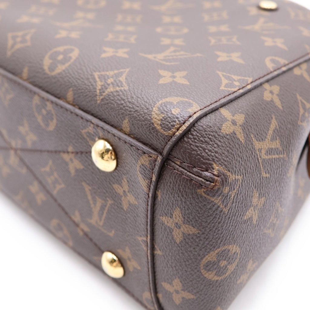 LOUIS VUITTON(ルイヴィトン) モノグラム モンテーニュBB PVC レザー 2WAY ハンドバッグ ショルダーバッグ ブラウン M41055 レディース