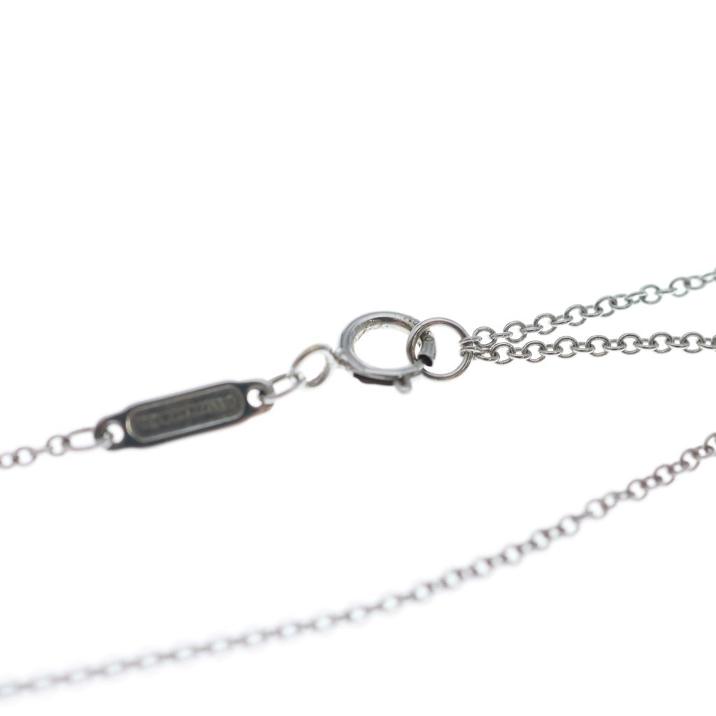 TIFFANY & Co.(ティファニー) Tスマイル ミニ ダイヤ ネックレス ペンダント チェーン シルバー Au750WG ホワイトゴールド レディース