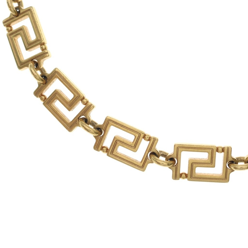 VERSACE(ヴェルサーチ) グレカ チェーン ネックレス ゴールド レディース